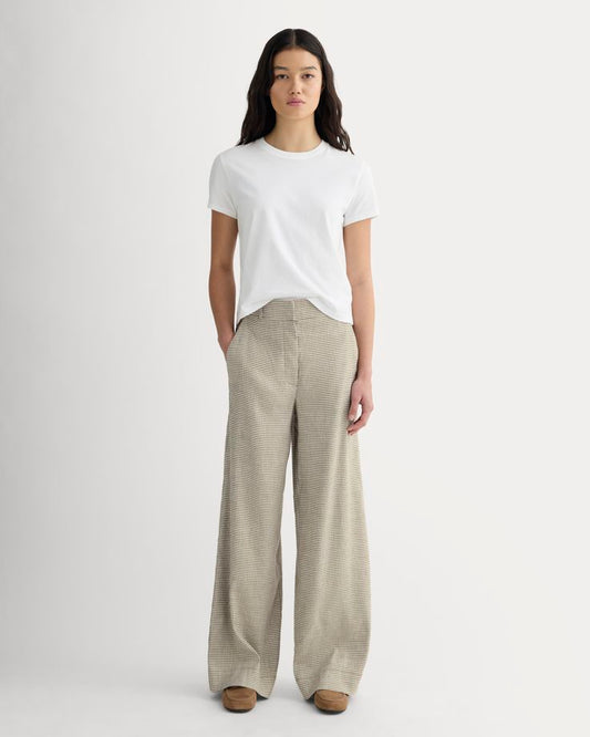 Wide-Leg Linen Trousers
